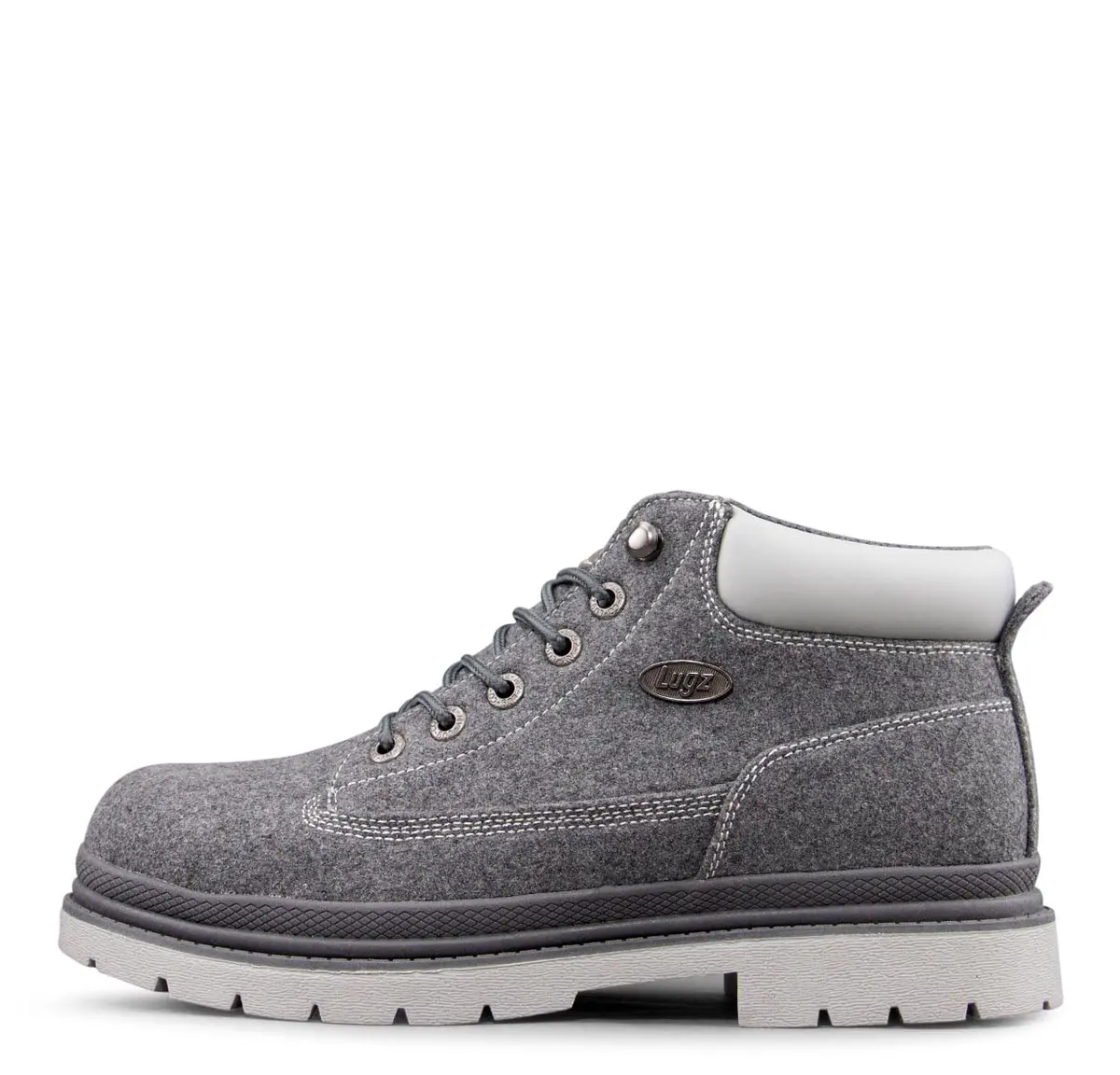 Lugz Drifter Chukka Boot, Charcoal/Grey, 9.5 M | Rugged Casual Work Boot with Lug Outsole - main product image
