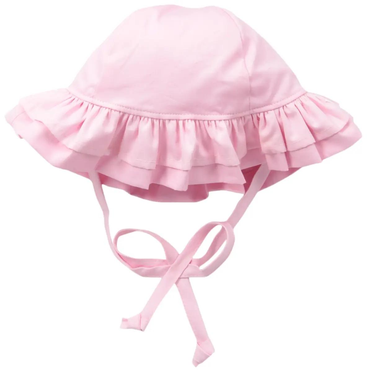 Flap Happy Baby Girls' Upf 50+ Double Ruffle Hat X Small | Sun Protection & Comfort - main product image