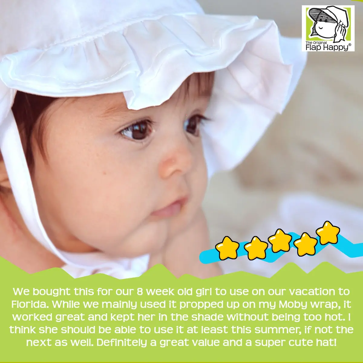 Flap Happy Baby Girls' Upf 50+ Double Ruffle Hat X Small | Sun Protection & Comfort - view 5