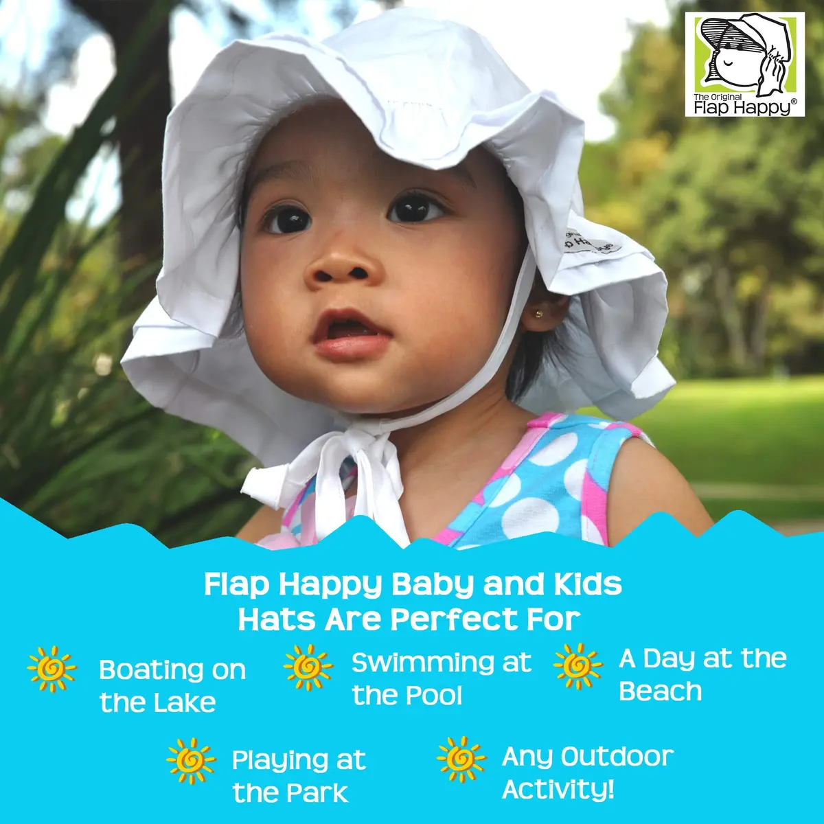 Flap Happy Baby Girls' Upf 50+ Double Ruffle Hat X Small | Sun Protection & Comfort - view 4