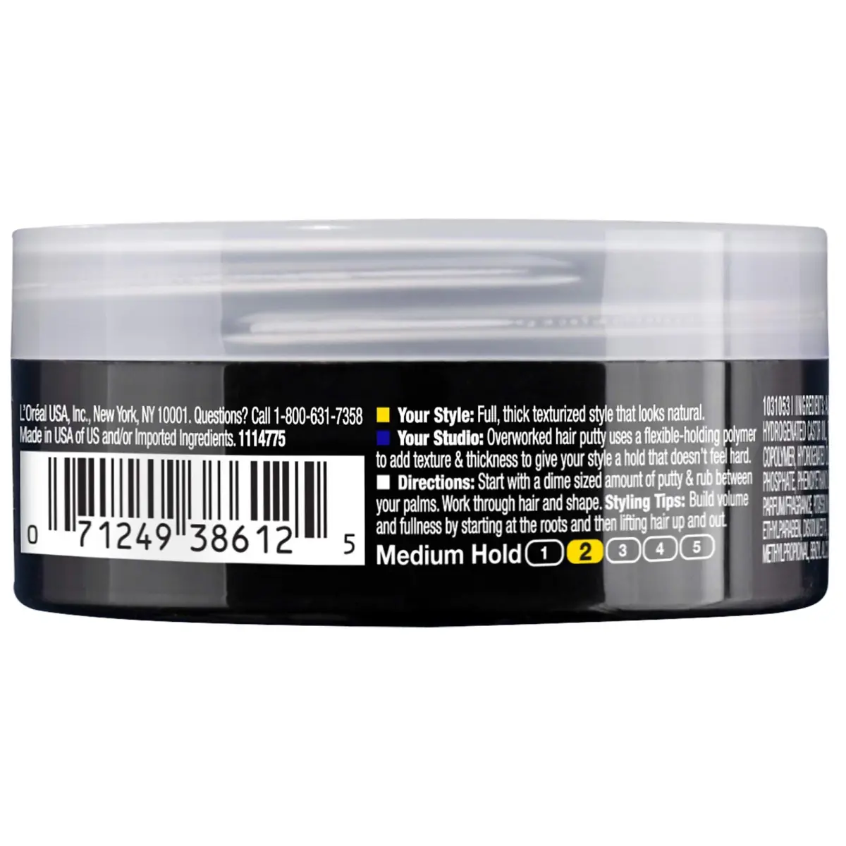 L'Oreal Paris Studio Line Overworked Hair Putty 10.2 oz (289g) (6-Pack) | Humidity Resistant Styling - view 2