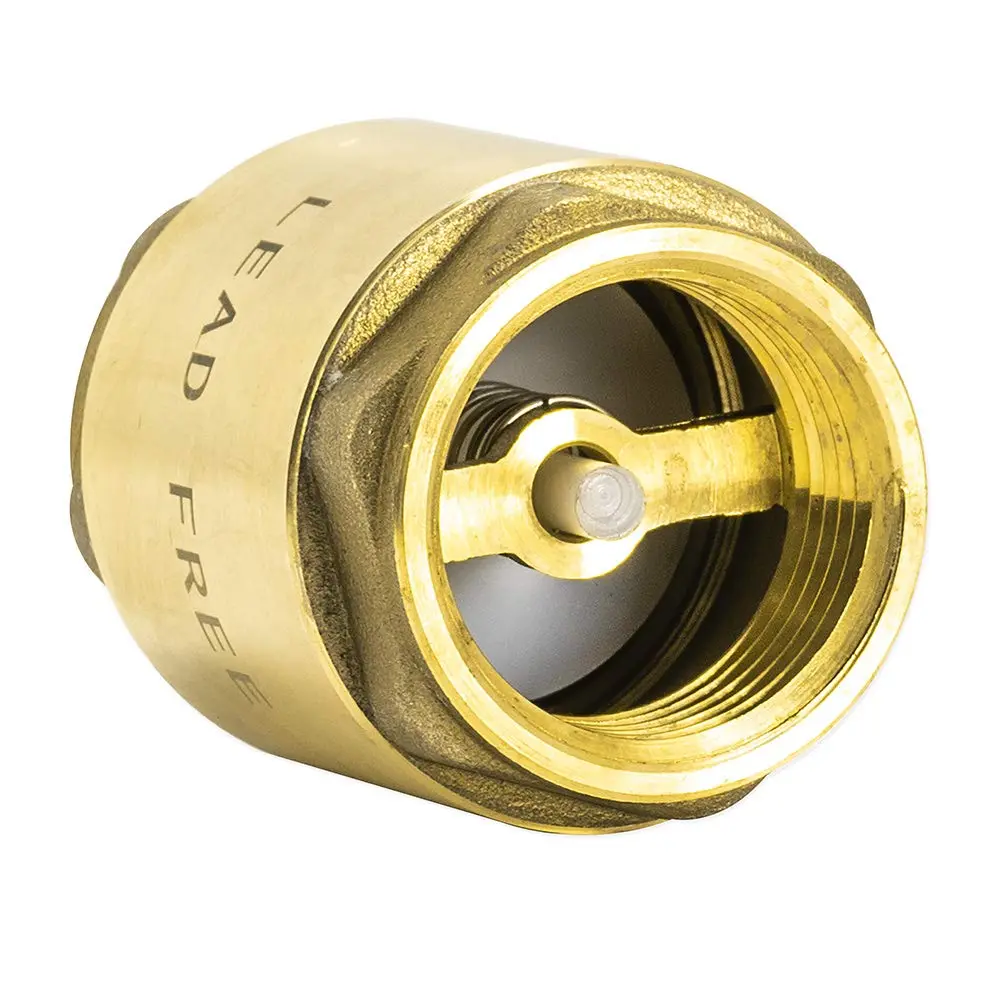 Eastman Brass In-Line Check Valve 1 Inch IPS Threaded Connection | Prevents Backflow in Water Lines - view 4