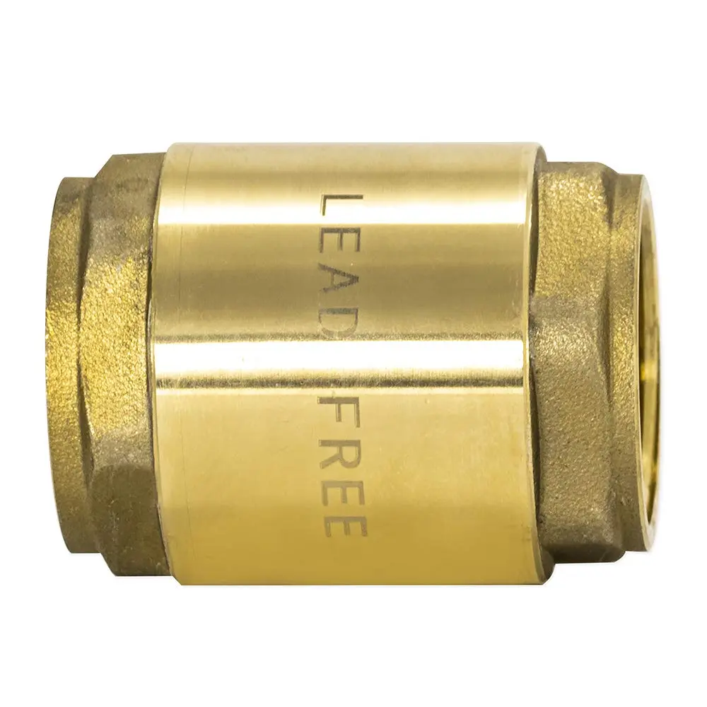 Eastman Brass In-Line Check Valve 1 Inch IPS Threaded Connection | Prevents Backflow in Water Lines - view 5