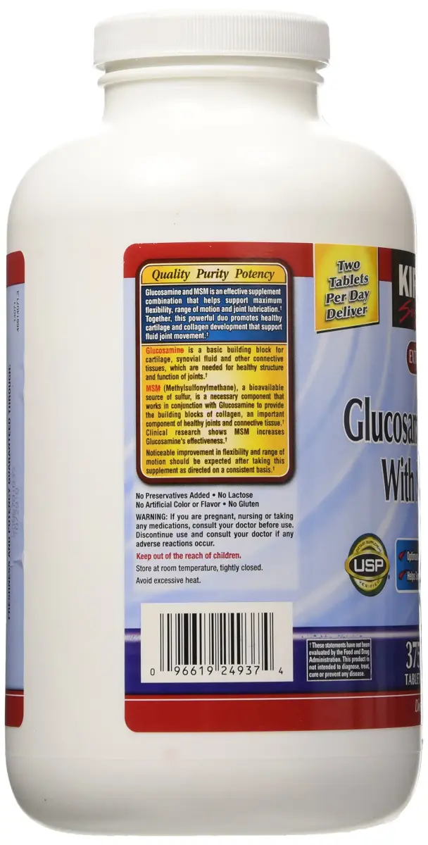 Kirkland Signature Glucosamine with MSM Tablets 1500mg (750 Count, 2 Pack) - view 2
