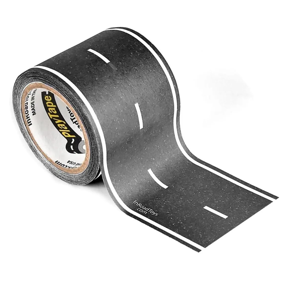 PlayTape Road Tape for Toy Cars 30 ft Asphalt Road | Reusable, No Residue, 2 inch Wide - main product image