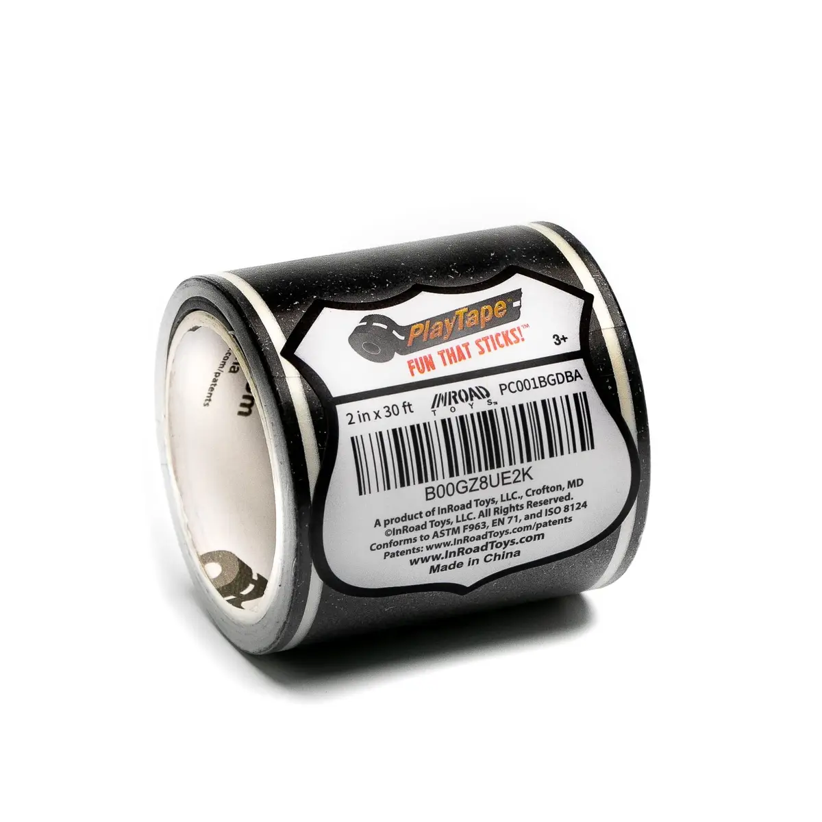 PlayTape Road Tape for Toy Cars 30 ft Asphalt Road | Reusable, No Residue, 2 inch Wide - view 9