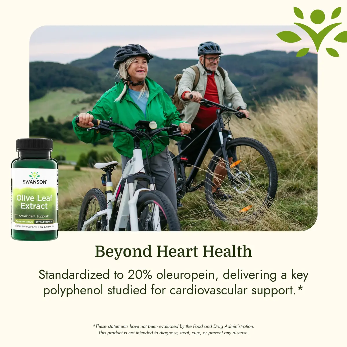 Swanson Olive Leaf Extract Heart Health 60 Capsules | Supports Immunity & Cardiovascular Wellness - view 5