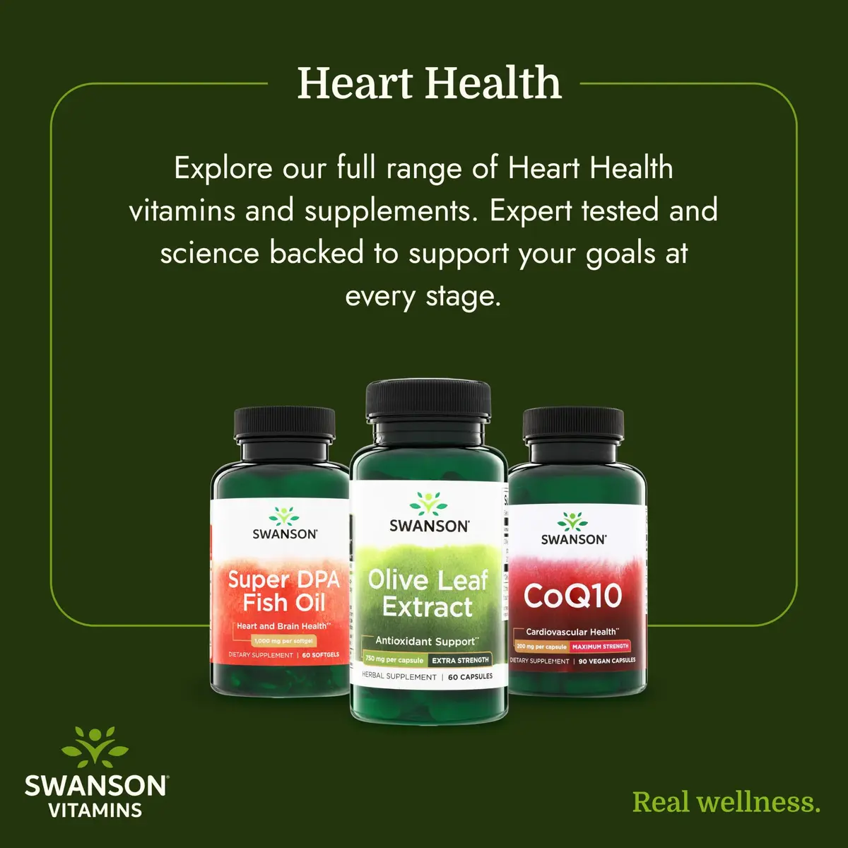 Swanson Olive Leaf Extract Heart Health 60 Capsules | Supports Immunity & Cardiovascular Wellness - view 6