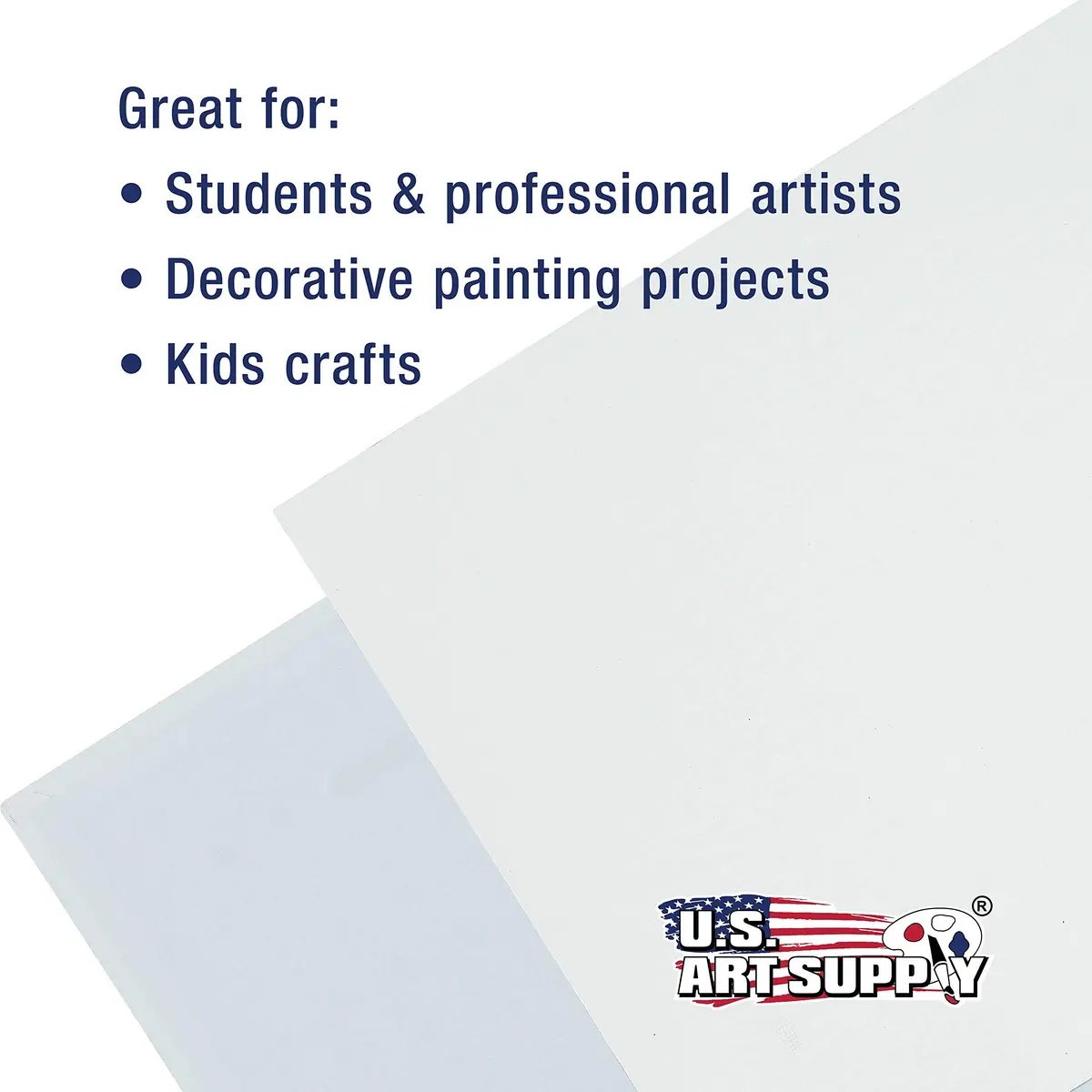 U.S. Art Supply 5 x 7 Inch Art Canvas Board Panels 12 Pack - 8 Ounce Heavyweight Cotton - view 6