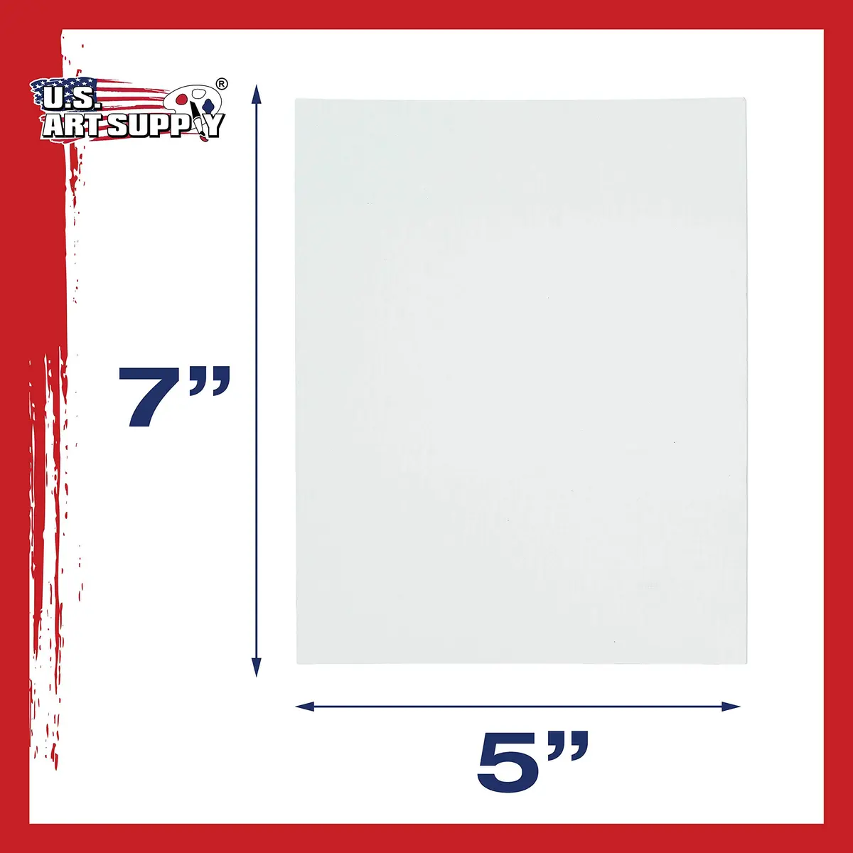 U.S. Art Supply 5 x 7 Inch Art Canvas Board Panels 12 Pack - 8 Ounce Heavyweight Cotton - view 3