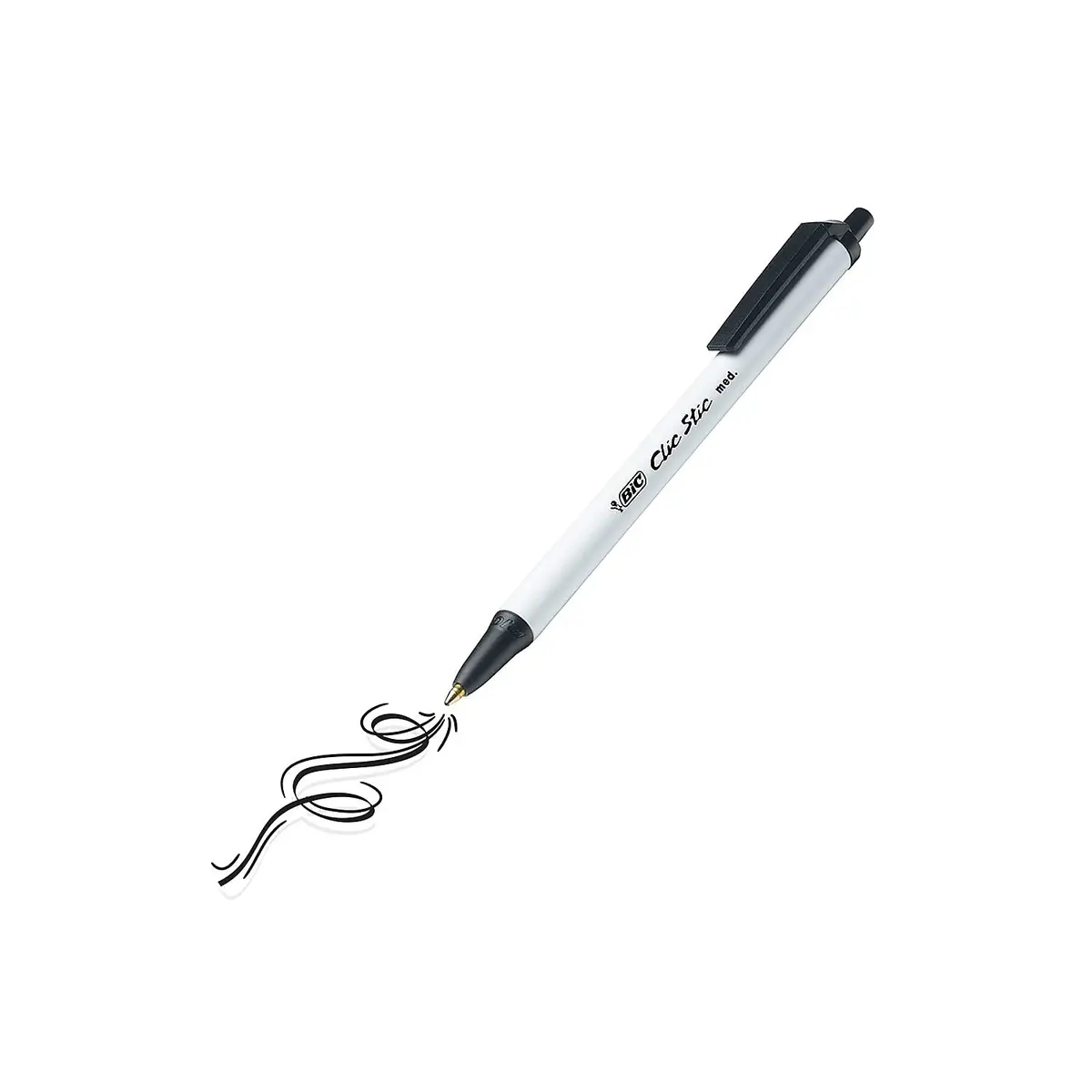 BIC Clic Stic Retractable Ballpoint Pens, Medium Point, 24-Count | Smooth Ink Flow for Students and Office - view 4