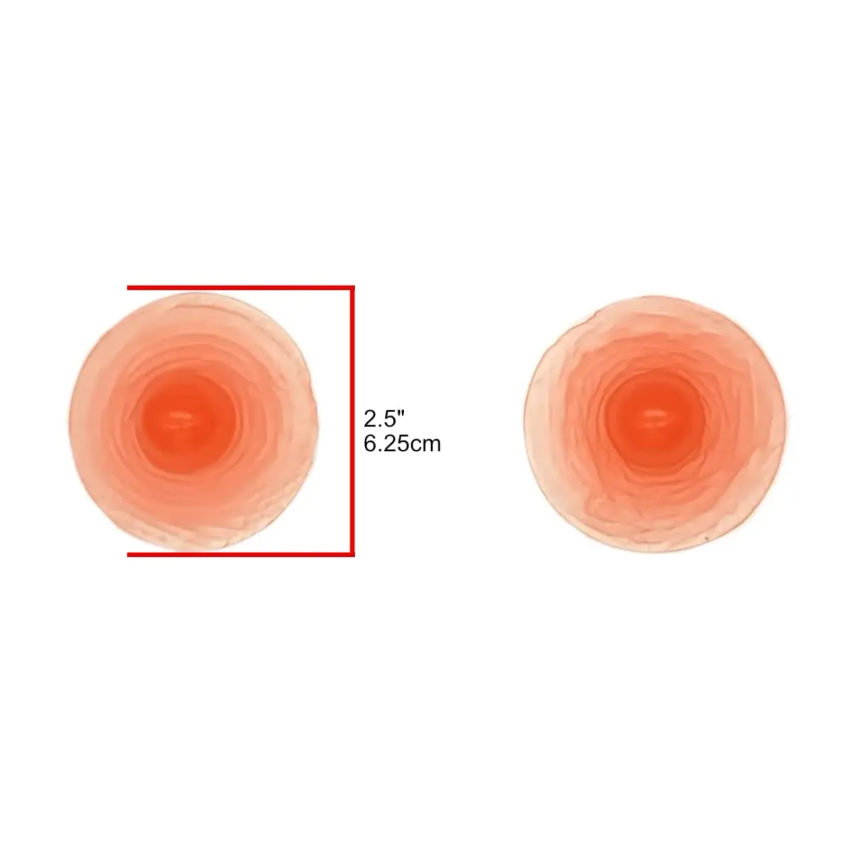 Janet's Girls Pink Adhesive Silicone Nipples, X-Large (Pair) | Realistic Breast Form Enhancers - view 6