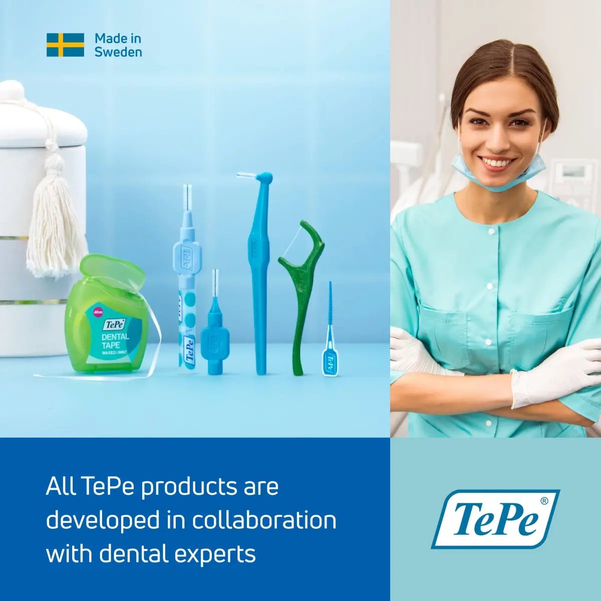 TePe Interdental Brush Original Soft 0.8mm Green | 6 Count Pack - view 6