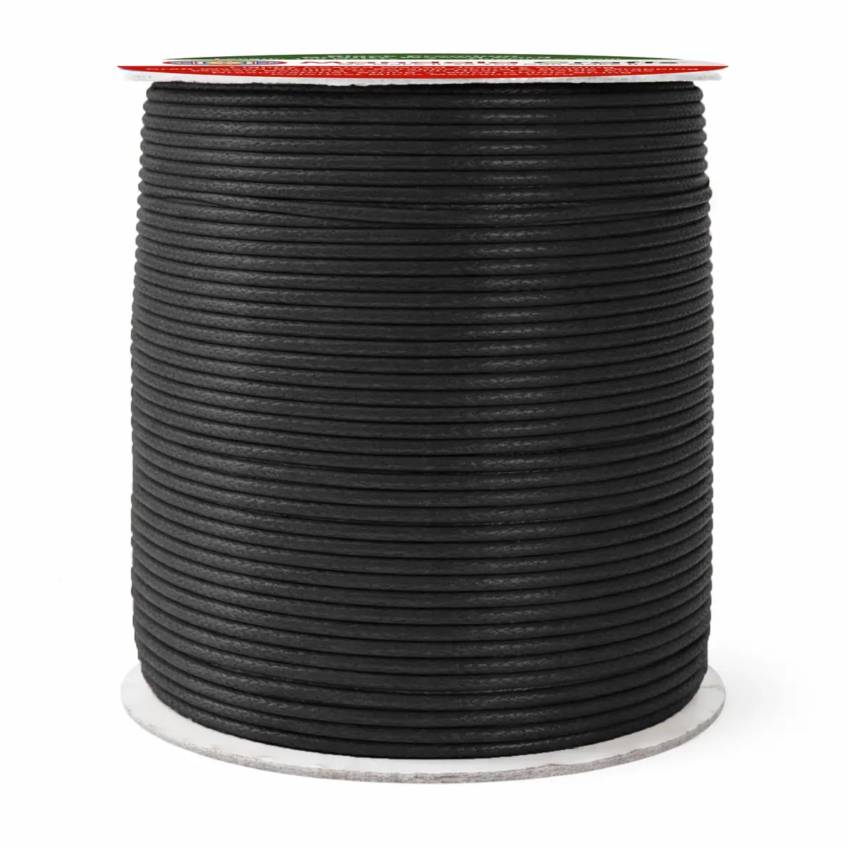 Mandala Crafts Black Waxed Cotton Cord 2mm Diameter 109 Yards | Durable Jewelry Making Thread for Bracelets & Necklaces - view 7
