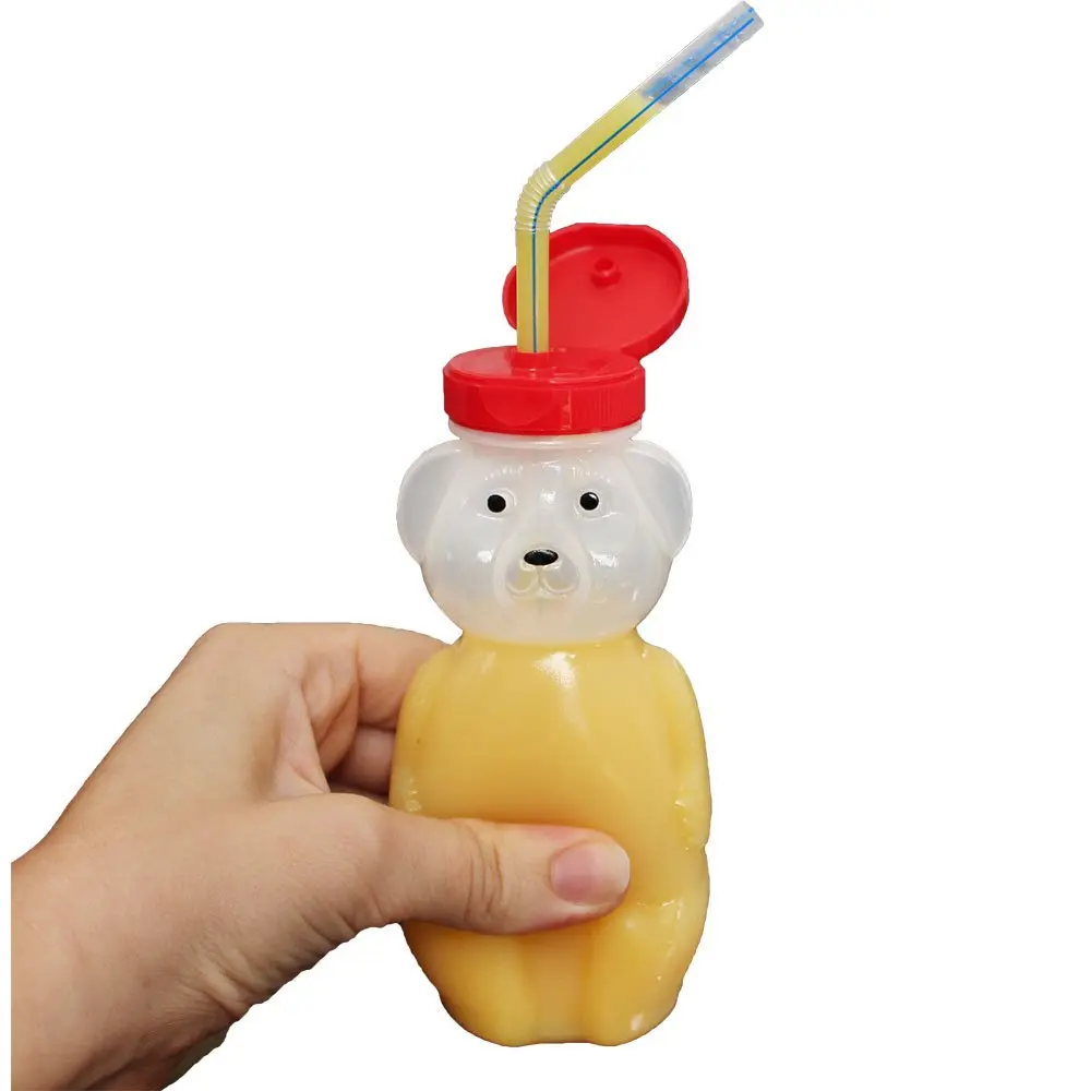 ARK Therapeutic Bear Bottle Kit 8oz | Food-Grade Honey Bear Straw Cup for Oral Motor Skills - view 2