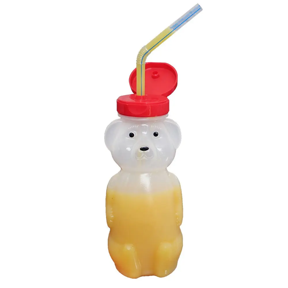 ARK Therapeutic Bear Bottle Kit 8oz | Food-Grade Honey Bear Straw Cup for Oral Motor Skills - view 3