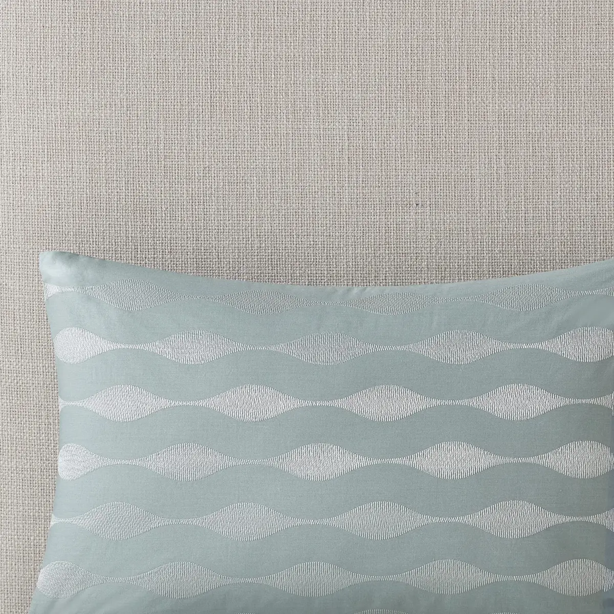 Harbor House Maya Bay Cotton Blue Oblong Pillow 12" x 20" | Ocean-Inspired Decorative Cushion - view 6