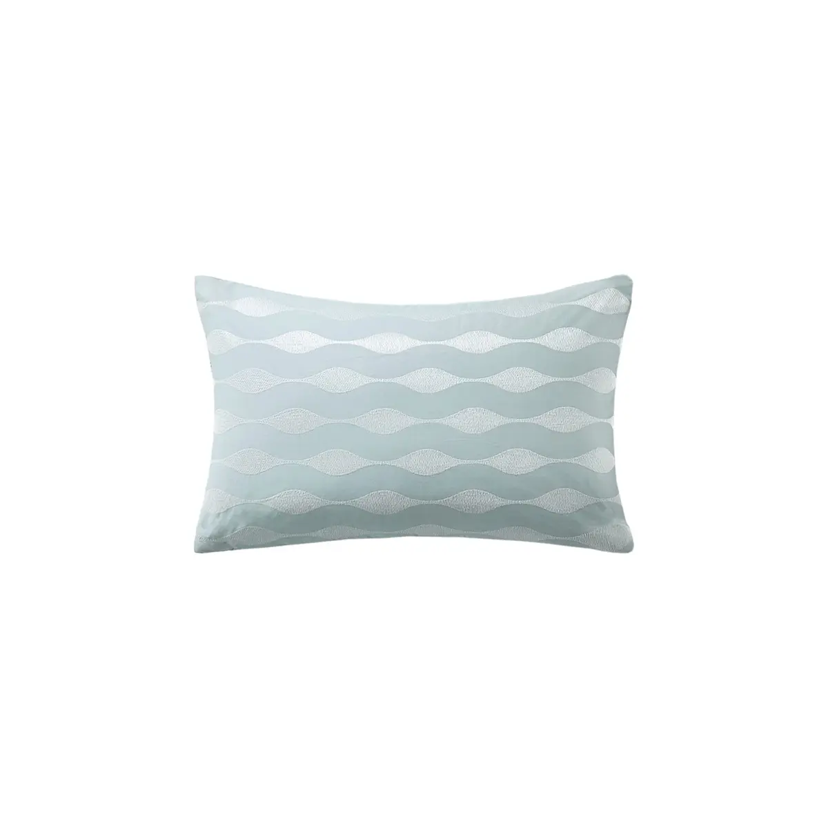 Harbor House Maya Bay Cotton Blue Oblong Pillow 12" x 20" | Ocean-Inspired Decorative Cushion - view 2