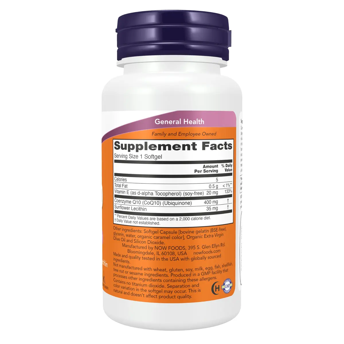 NOW CoQ10 400 mg Softgels | Supports Heart & Energy | Pharmaceutical Grade - view 2