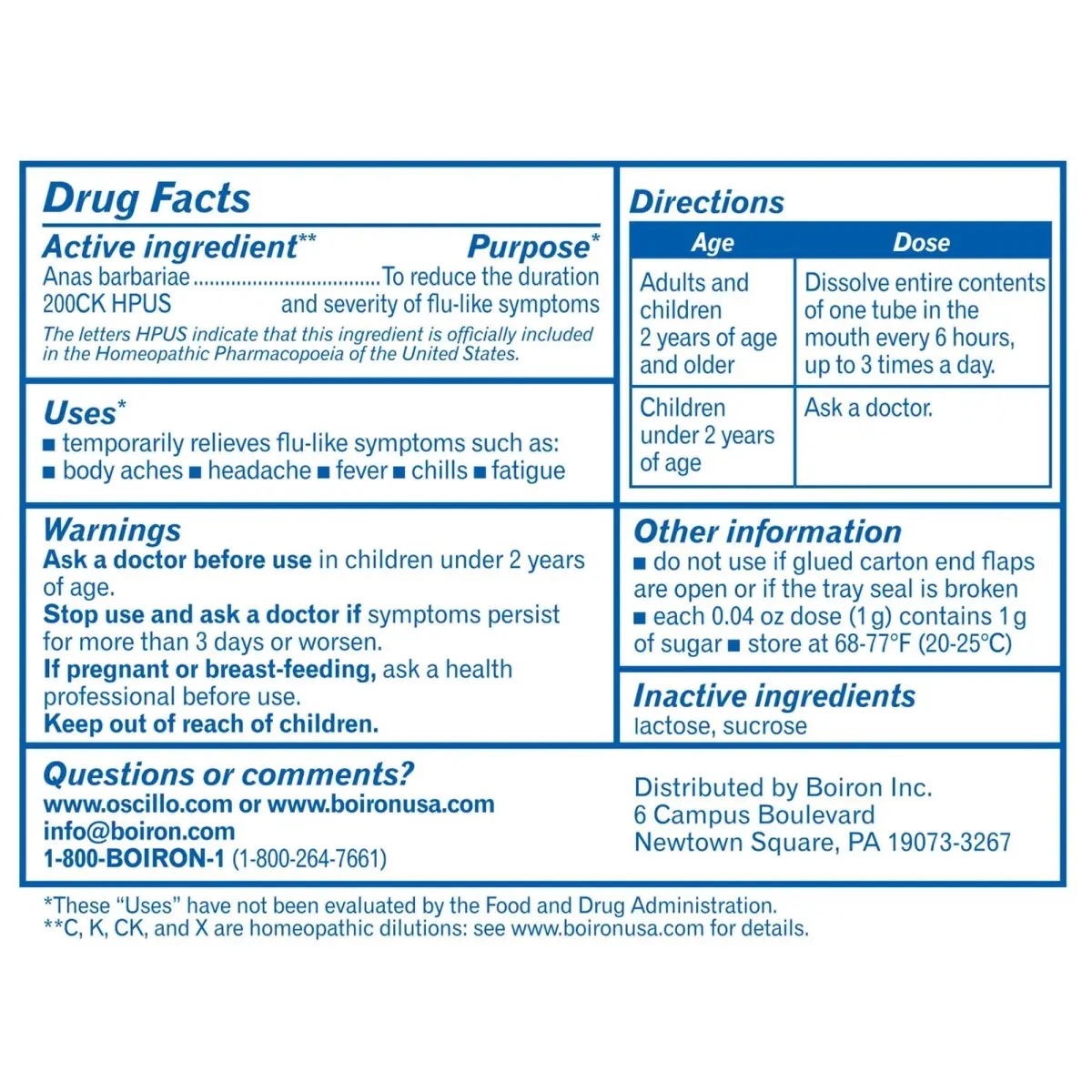 Boiron Oscilloccinum Homeopathic Flu Medicine 12 Doses (0.04 oz each) | Non-Drowsy, Non-Habit Forming - view 4