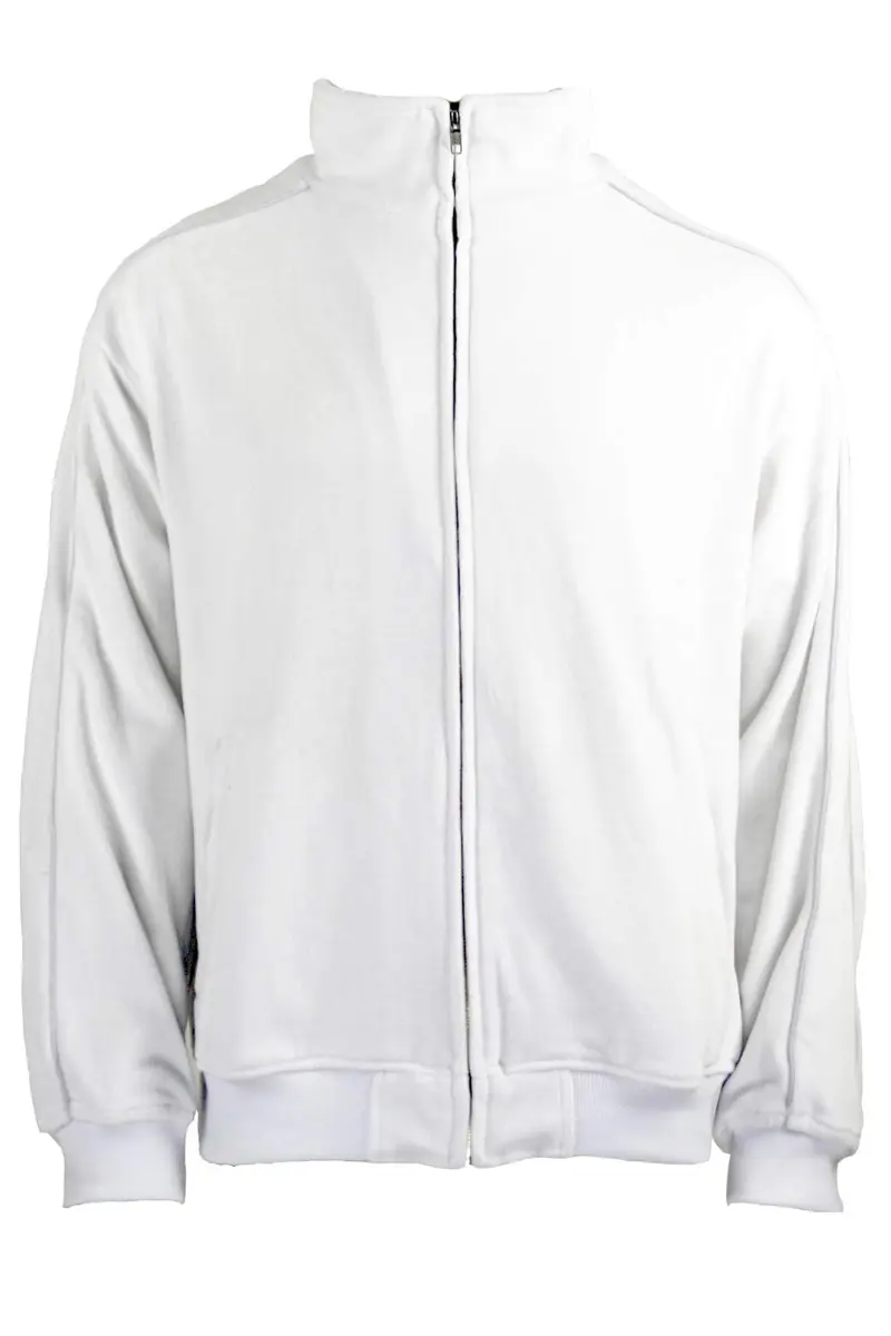 Sweatsedo White Party Mens Tracksuit Large | Velour, Cotton-Poly Blend, Regular Fit - view 3