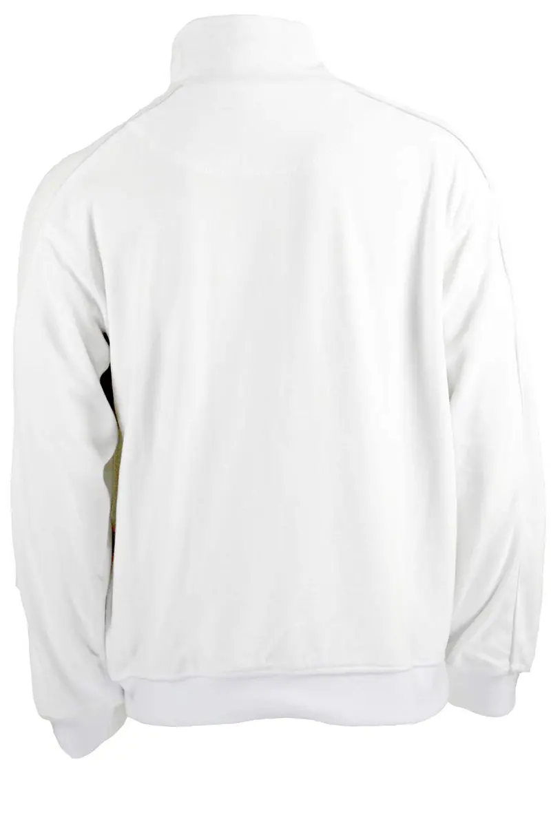 Sweatsedo White Party Mens Tracksuit Large | Velour, Cotton-Poly Blend, Regular Fit - view 4