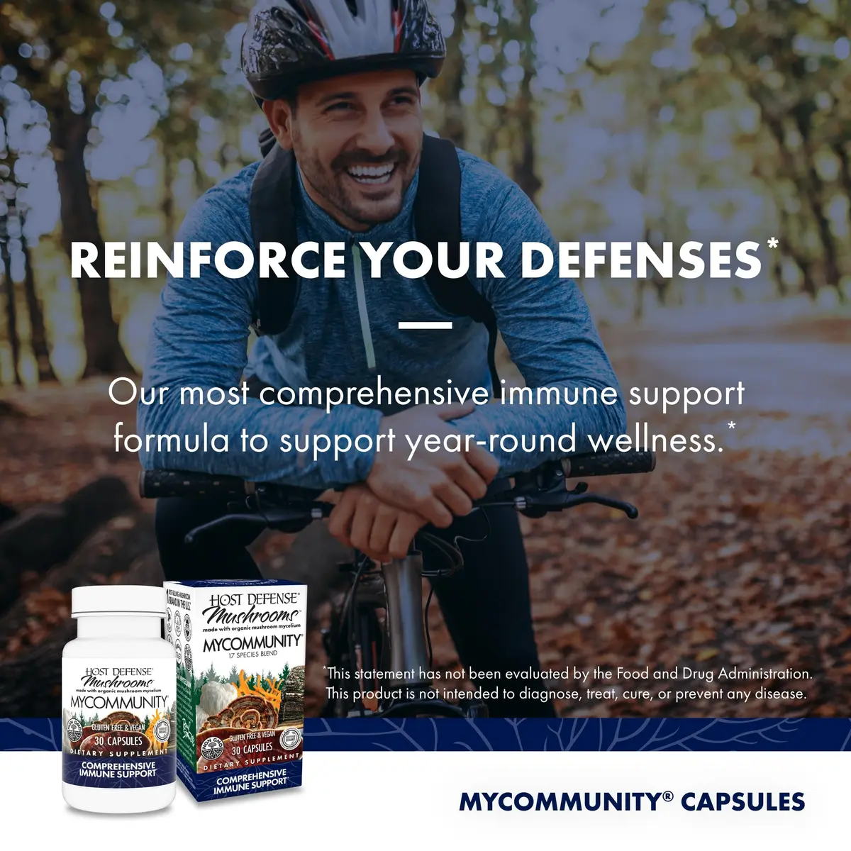 Host Defense MyCommunity Capsules, 30 Capsules | Immune Support with Organic Mushrooms - view 5