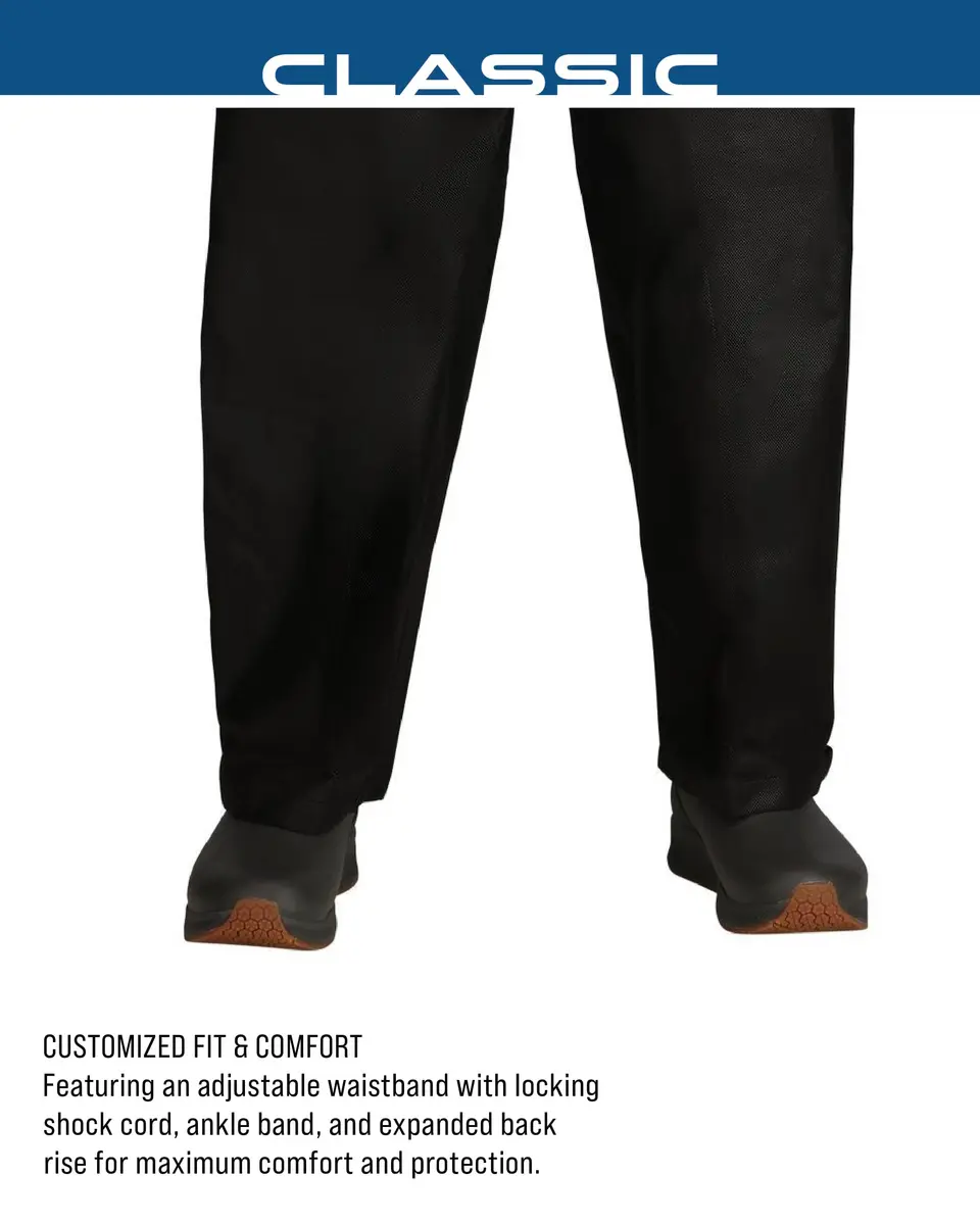 FROGG TOGGS Men's Classic Pro Action Waterproof Breathable Rain Pant, Black, Small | Outdoor Waterproof Rain Pants - view 7
