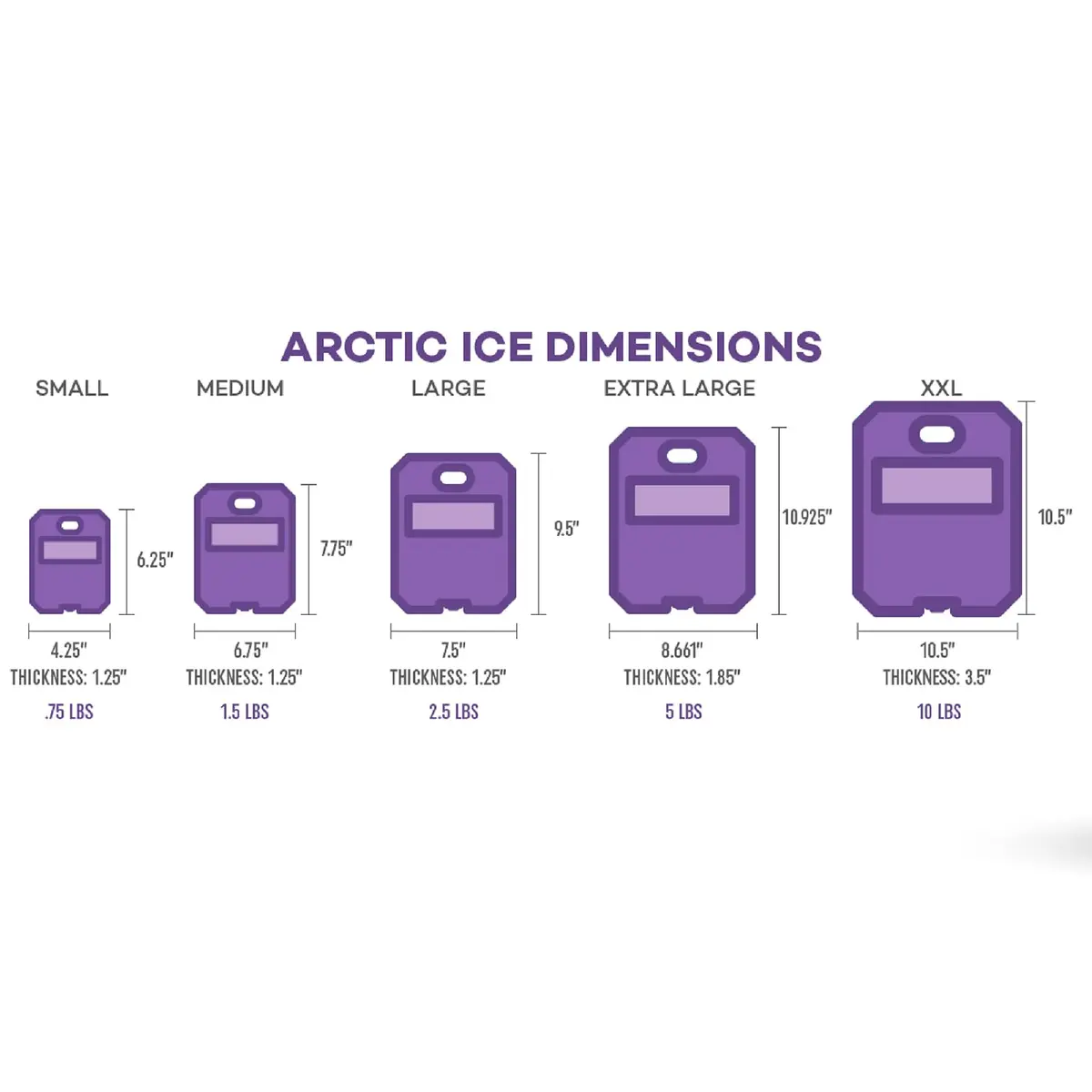 Arctic Ice Tundra Series X-Large 5 lb (2.27 kg) Reusable Ice Pack | Maintains -5°F Freezer-Like Temperatures - view 3
