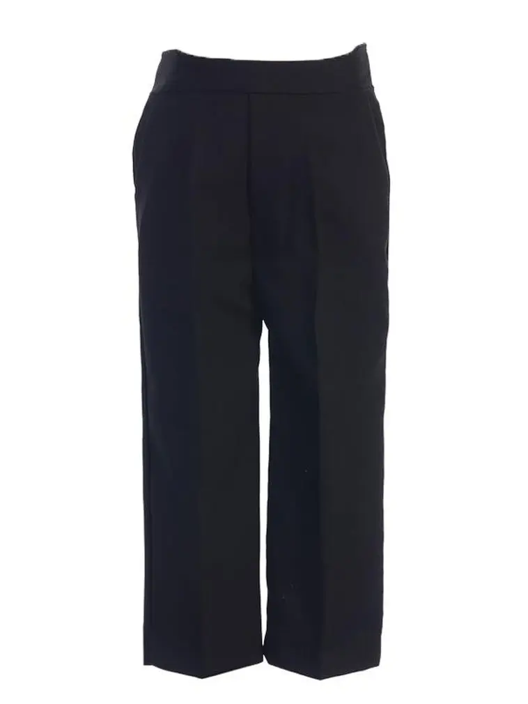 Lito Little Boys Black Dress Pants High Rise Cotton | Zipper Closure, 6-12 Months - main product image