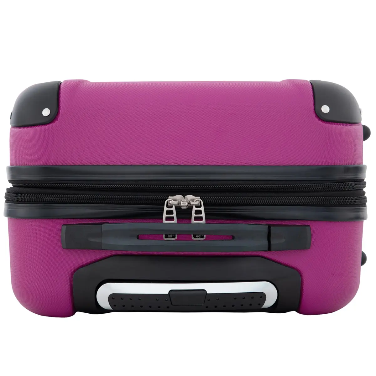 Travelers Club Chicago Hardside Expandable Spinner Luggage, Fuchsia, 22" Carry-On | Durable ABS Hard Shell with 4 Spinner Wheels - view 6