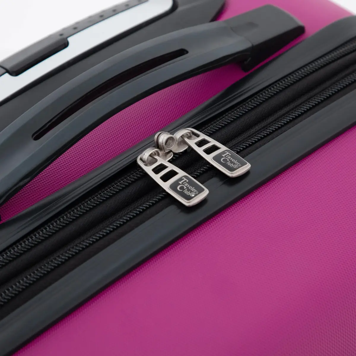 Travelers Club Chicago Hardside Expandable Spinner Luggage, Fuchsia, 22" Carry-On | Durable ABS Hard Shell with 4 Spinner Wheels - view 7
