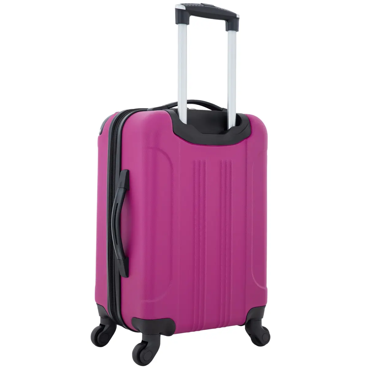 Travelers Club Chicago Hardside Expandable Spinner Luggage, Fuchsia, 22" Carry-On | Durable ABS Hard Shell with 4 Spinner Wheels - view 3
