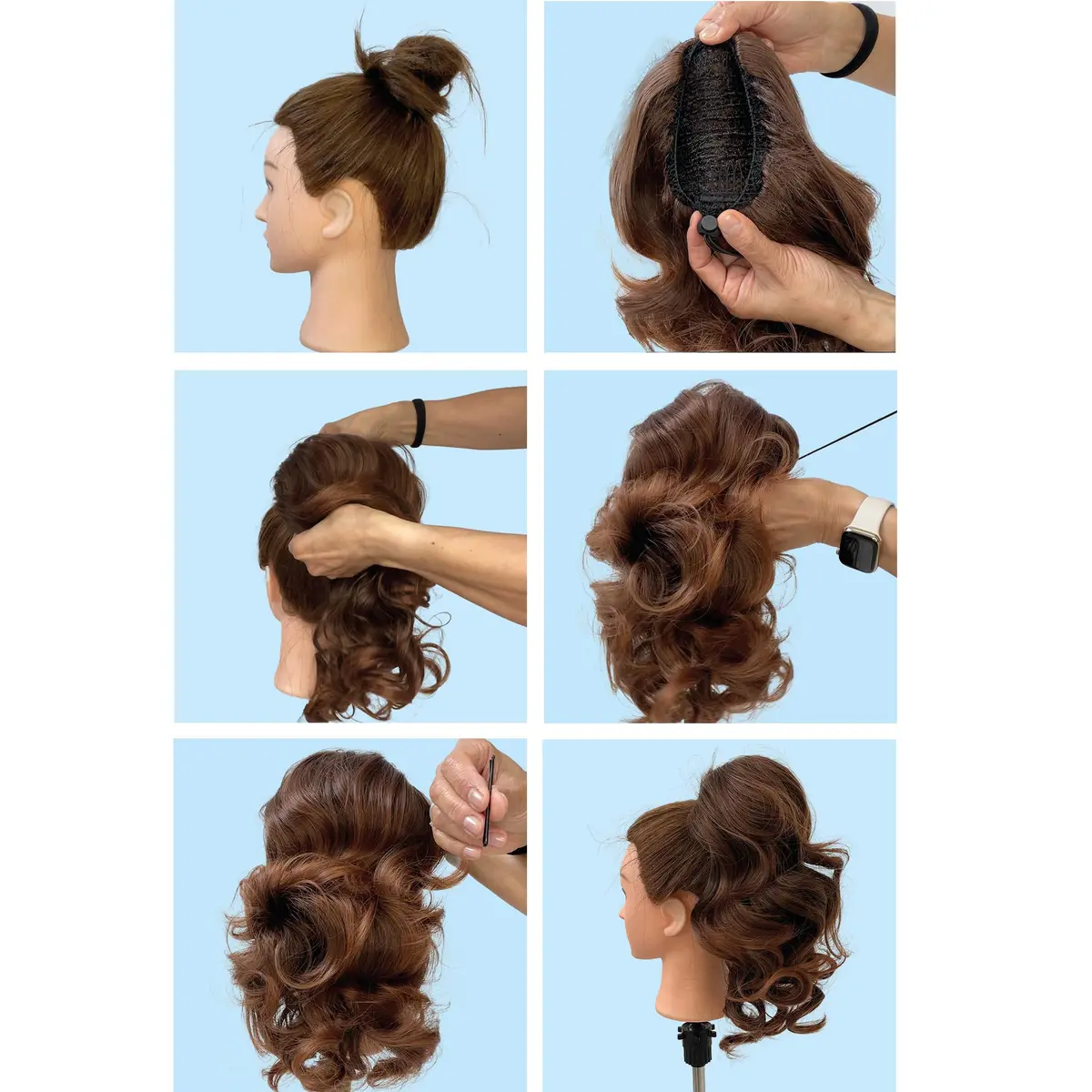 CAISHA Synthetic Hair Piece Ponytail 14 Inch Blonde Mix PH4a | Heat-Resistant & Washable - view 5