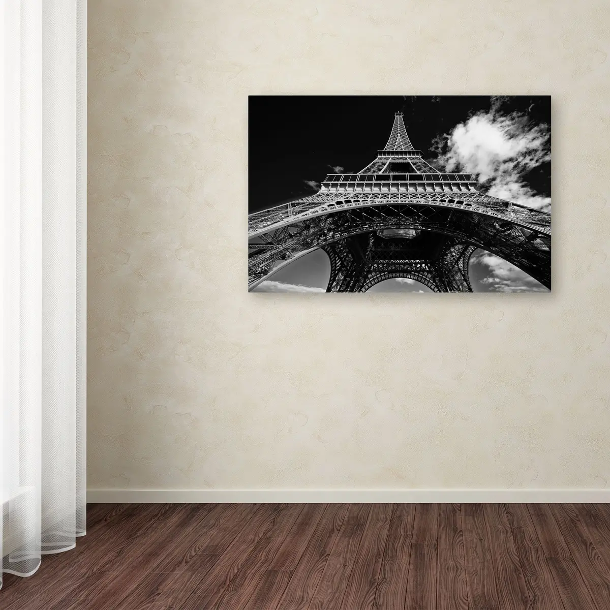 Trademark Fine Art Paris Eiffel Tower 1 Canvas Art 22x32-Inch | Contemporary Wall Decor - view 3