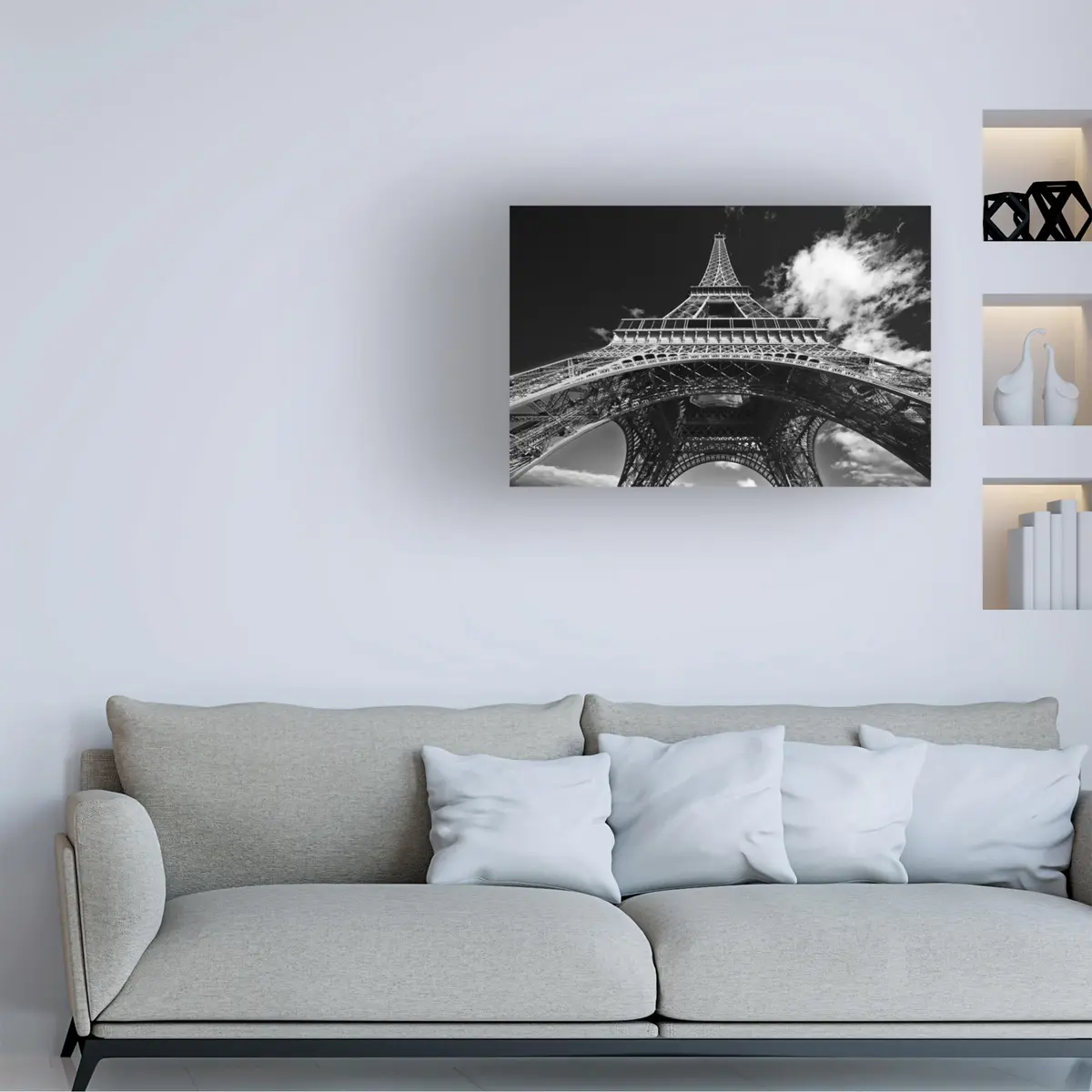 Trademark Fine Art - 'Paris Eiffel Tower 1' Canvas Art - 30x47 | Modern & Contemporary Wall Decor - view 3