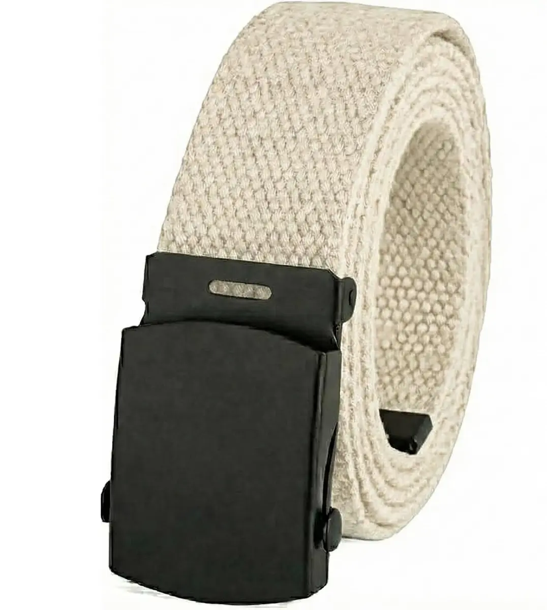 BC Belts Canvas Web Belt Military Style 56" Natural | Adjustable, Durable & Versatile - main product image