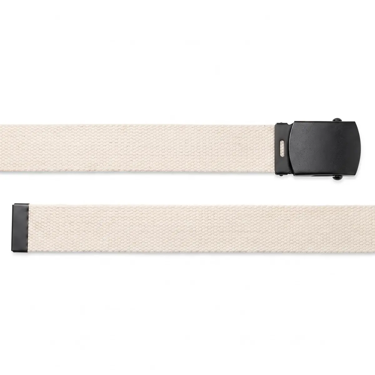 BC Belts Canvas Web Belt Military Style 56" Natural | Adjustable, Durable & Versatile - view 4