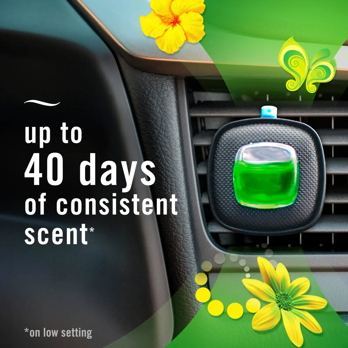 Febreze Car Air Freshener Vent Clip with Gain Original Scent, 1 Count | Lasts 30 Days - view 4