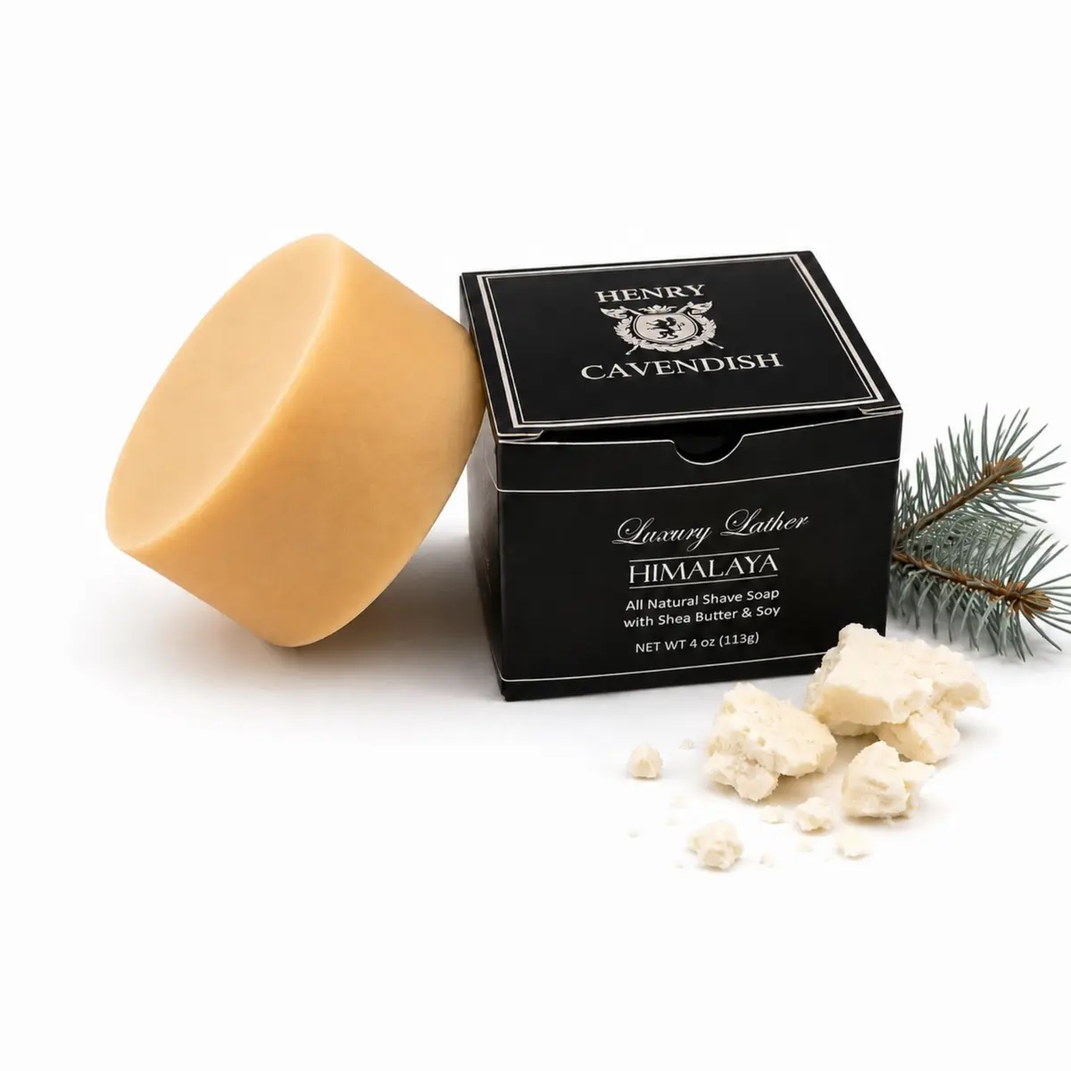 Henry Cavendish Himalaya Premium Natural Shaving Soap 4 Oz | Rich Creamy Lather & Classic Fragrance - main product image
