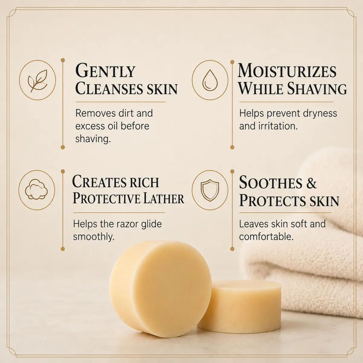 Henry Cavendish Himalaya Premium Natural Shaving Soap 4 Oz | Rich Creamy Lather & Classic Fragrance - view 3