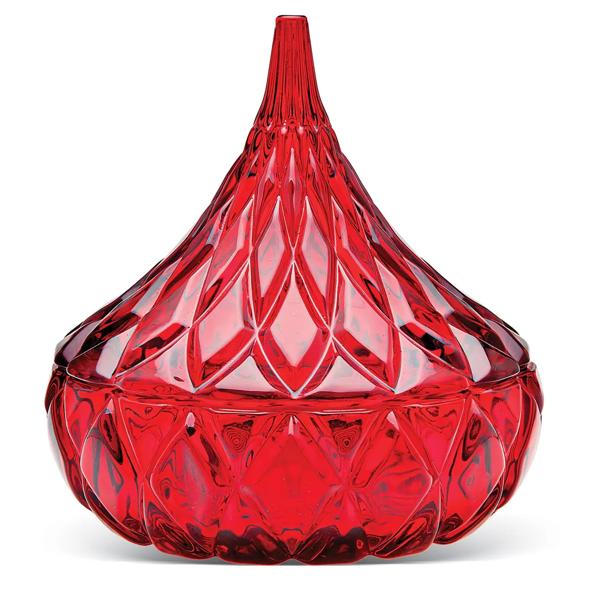 Godinger Hershey's Kiss Candy Dish Red Glass 12.7cm (5 Inch) | Authentic USA Import - view 4