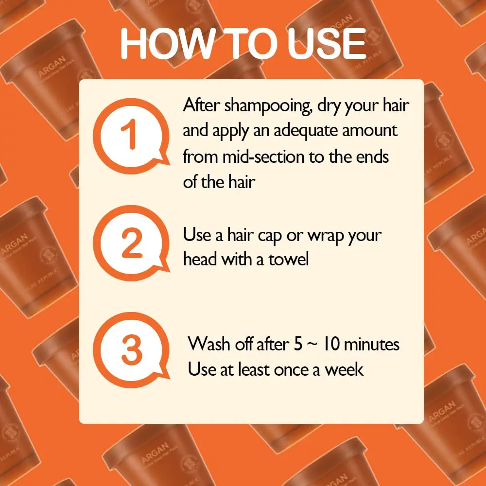 Nature Republic Argan Essential Deep Care Hair Pack 200ml (6.76 Fl Oz) | Intensive Repair for Damaged Hair - view 5