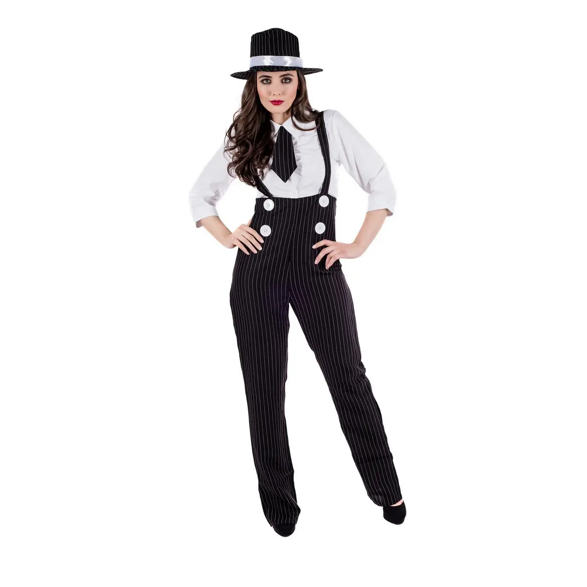 fun shack, Gangster Costume Women, Halloween Costumes for Women, S | 1920s Mobster Style with Comfortable Fit - view 6