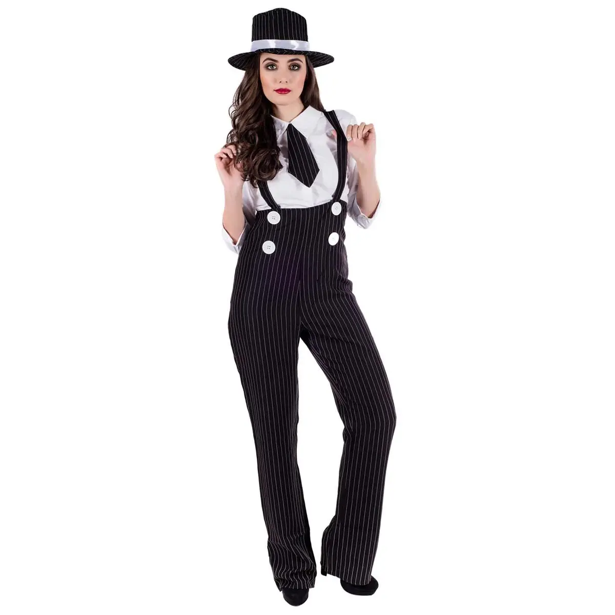 fun shack, Gangster Costume Women, Halloween Costumes for Women, S | 1920s Mobster Style with Comfortable Fit - view 8