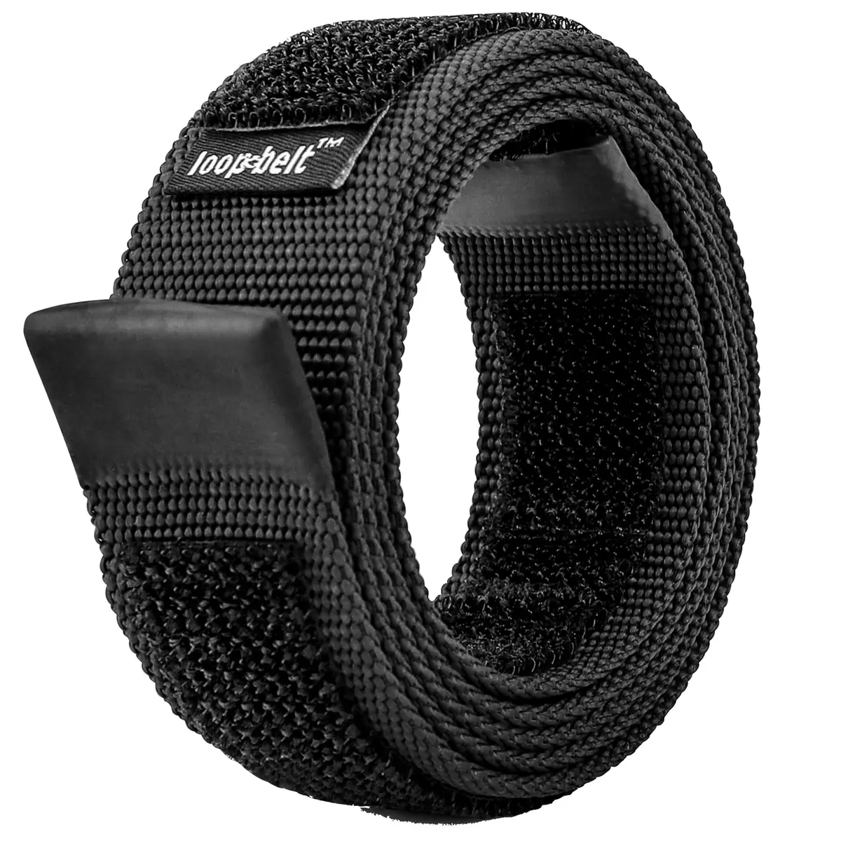 Loopbelt Web Belt 35mm Adjustable Reversible No Scratch Hypoallergenic Black Medium - main product image