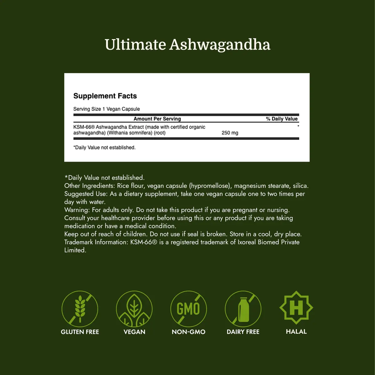 Swanson Ashwagandha KSM-66 250 mg | Herbal Stress Support Capsules - view 4