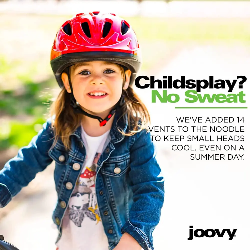 Joovy Noodle Multi-Sport Helmet XS-S | Adjustable Kids Bike Helmet with 14 Vents & Sun Visor - view 5