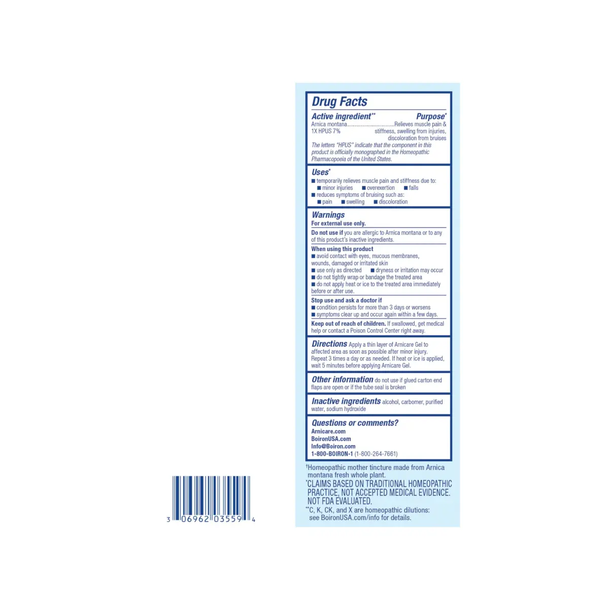 Boiron Arnicare Gel Fragrance-Free 2.6 oz | Homeopathic Pain Relief - view 7