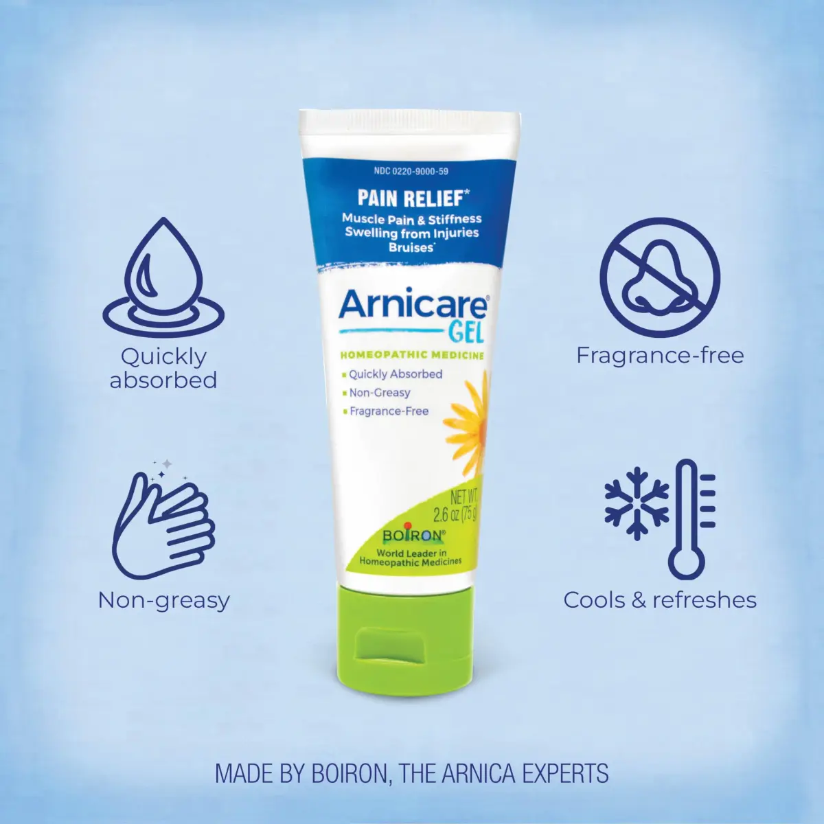 Boiron Arnicare Gel Fragrance-Free 2.6 oz | Homeopathic Pain Relief - view 3